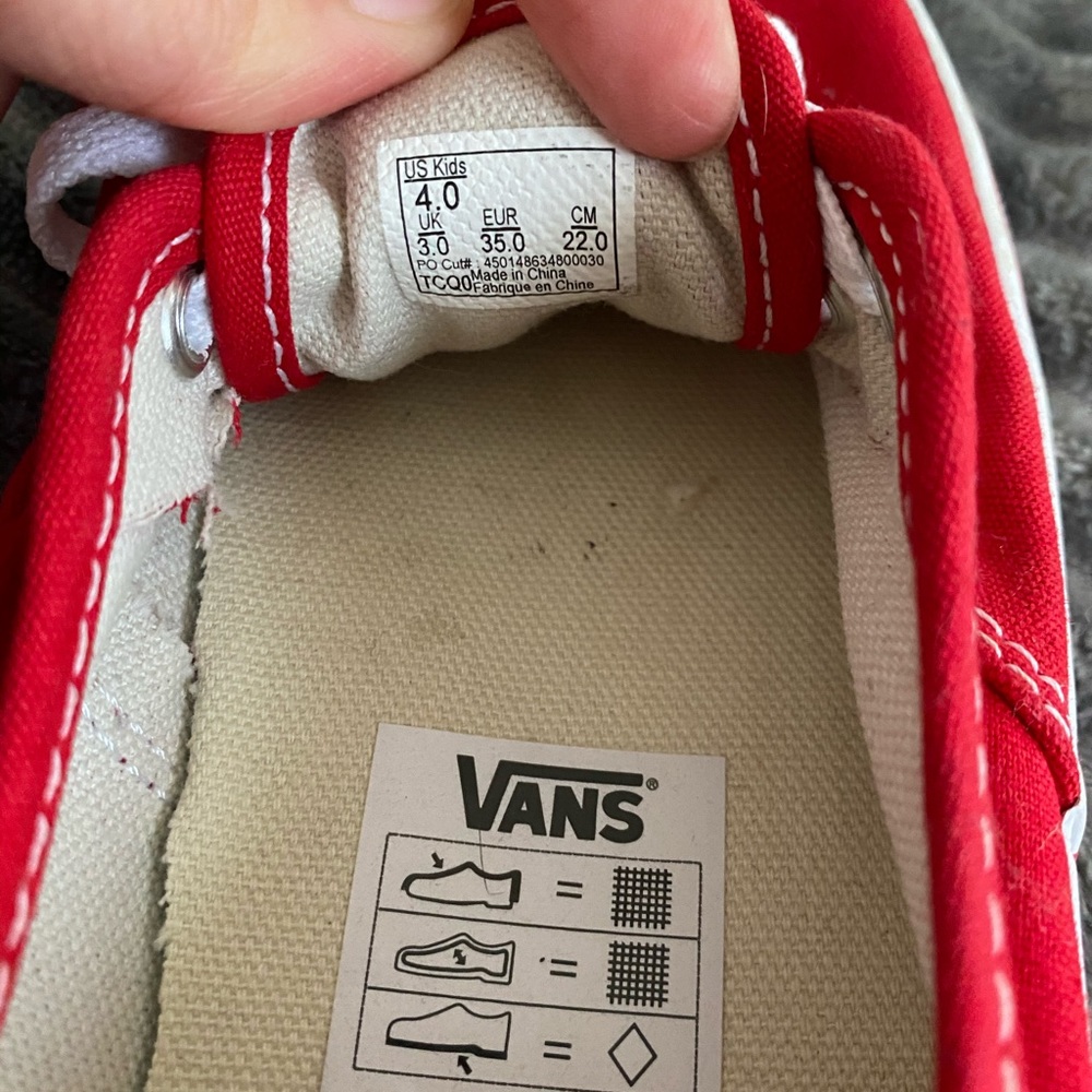 Red Vans - Picture 3 of 4